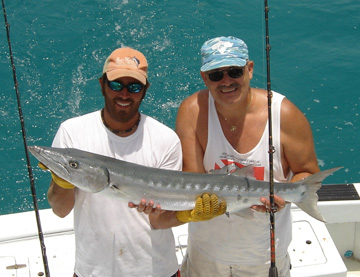 Big Barracuda caught fishing Key West on Charter Boat Soutbhound