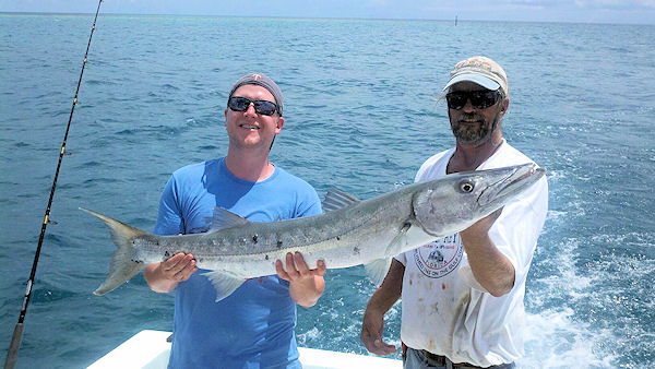 Big Barracuda caught in Key West fishing on charter boat Southbound from Charter Boat Row