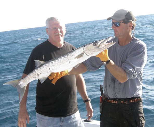 Barracuda caught in Key West fishing on charter boat Southbound from Charter Boat Row Key West Florida