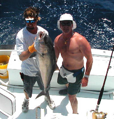 Big Amberjack caught aboard Southbound in Key West Florida in 2004
