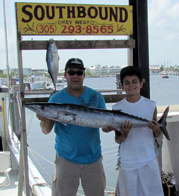 Wahoo aught in Key West fishing on charter boat Southbound from Charter Boat Row