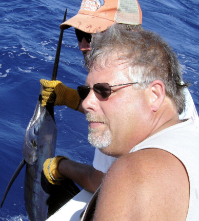 Sailfish caught and released fishing in Key West on the charter boat Southbound