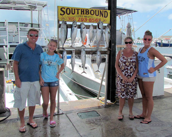 Tuna and Bonitos Caught in Key West fishing on charter boat Southbound