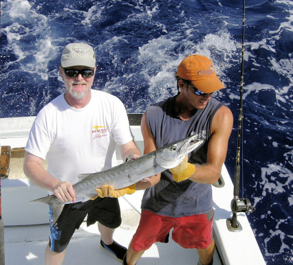 Barracuda Caught fishing on Charter Boat Southbound in Key West, Florida