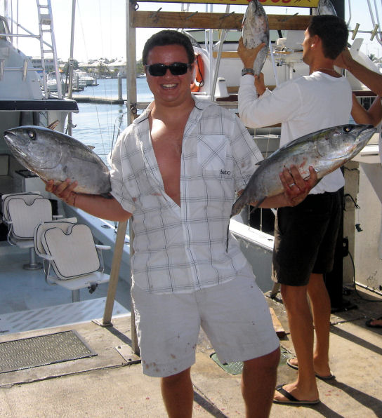 Tunas  caught in Key West fishing on Key West Charter Fishing boat Southbound from Charter Boat Row, Key West