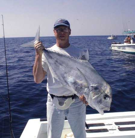 Best African Pompano caught aboard Southbound in Key West Florida in 2000