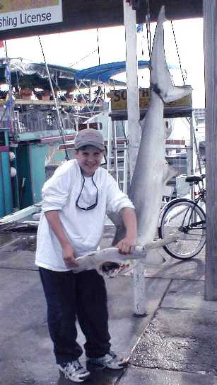 Best Hammerhead Shark caught aboard Southbound in Key West Florida in 2000