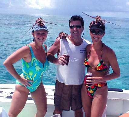 Best Lobster caught aboard Southbound in Key West Florida in 2000
