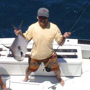Best Permit on fly caught aboard Southbound in Key West Florida in 2000