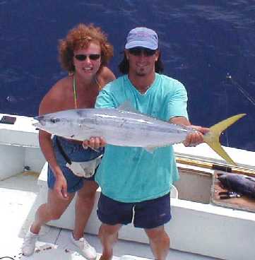 Best Rainbow Runner caught aboard Southbound in Key West Florida in 2000
