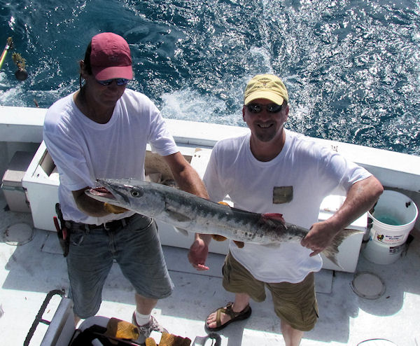 Barracuda caught fishing in Key West on Charter Boat Southbound from Charter Boat Row Key West