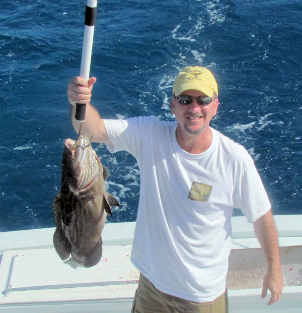 Grouper caught fishing in Key West on Charter Boat Southbound from Charter Boat Row Key West