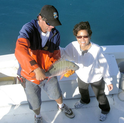 Mutton Snapper caught fishing on charter boat Southbound in Key West, Florida