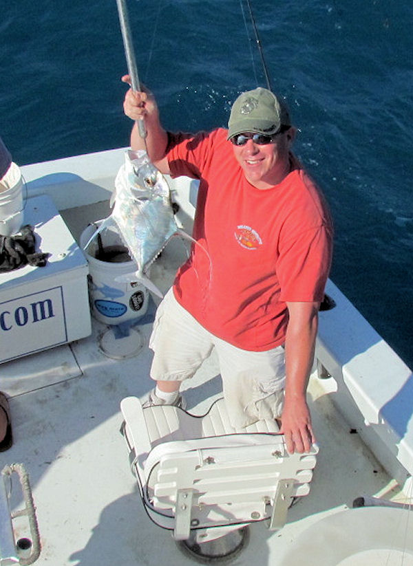 African Pompano caught fishing Key West on charter boat Southbound from Charter Boat Row Key West
