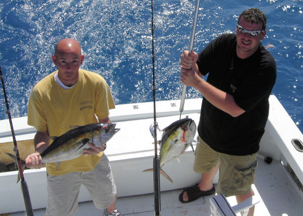 Black Fin Tunas  caught deep sea fishing on Key West Charter Boat Southbound on Charter Boat Row, Key West