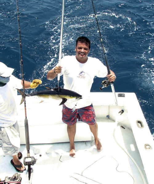 Black Fin Tuna  caught in Key West fishing on charter boat Soutbhbound from Charter Boat Row Key West