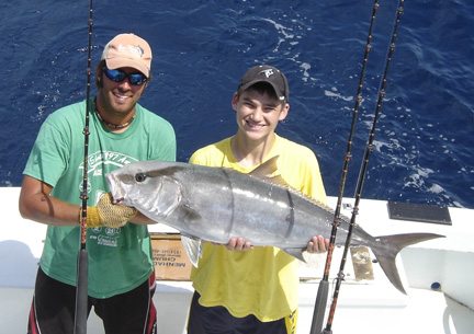 Amberjack caught fishing Key West Florida on charter boat Southbound