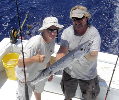 Barracuda caught and released offshore while fishing Key West on Charter Boat Southbound from Charter Boat Row
