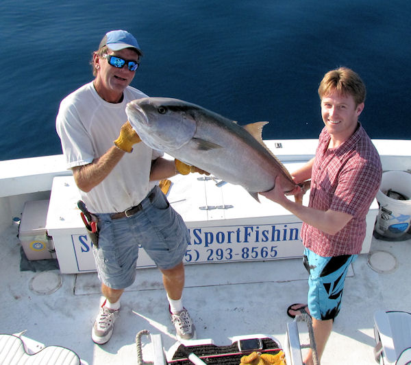 Amberjack caught in Key West fishing on charter boat Southbound from Charter Boat Row, Key West