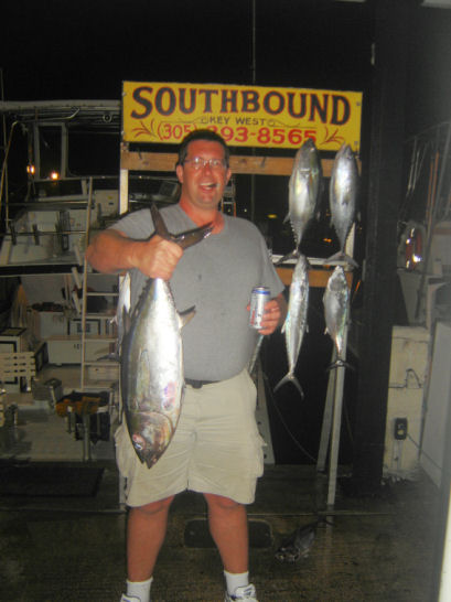 Black Fin Tuna caught in Key West Fishing on Key West Charter fishing boat Southbound from Charter Boat Row Key West