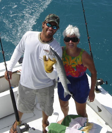 Barracuda caught fishing Key West on Charter Boat Soutbhound
