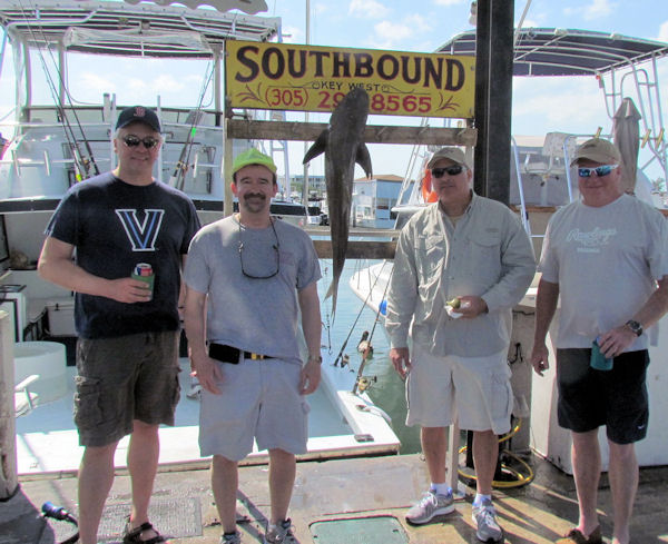 Cobia caught fishing Key West on charter boat Southbound from Charter Boat Row Key West