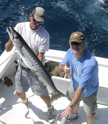 Barracuda caught and release in Key West fishing on Key West charter boat Southbound from Charter boat Row Key West