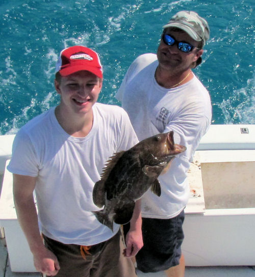 Grouper caught and released in Key West fishing on charter boat Southbound from Charter Boat Row Key Wes