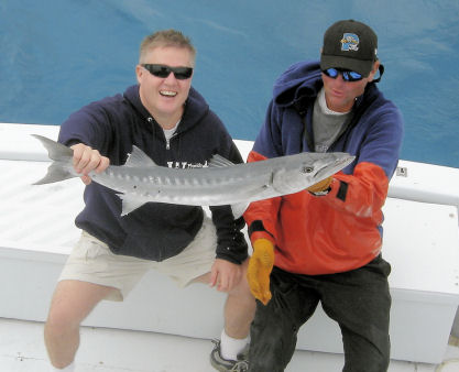 Barracuda caught fishing Key West on charter boat Southbound from Charter Boat Row