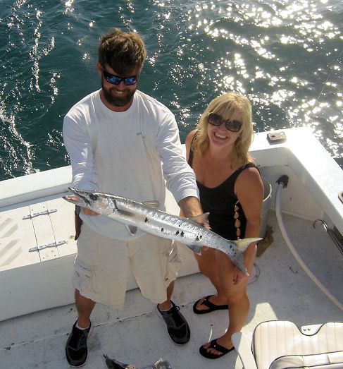 Barracuda caught in Key West fishing on Key West charter boat Southbound from Charter Boat Row