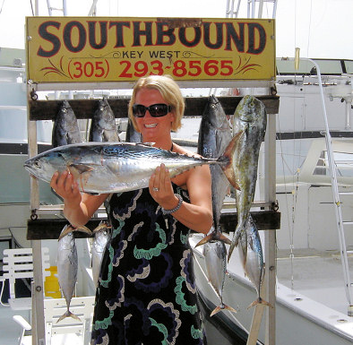 Bonito caught fishing on Charter Boat Southbound  in Key West Florida
