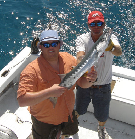 Barracuda caught in Key West fishing on Key West Charter Fishing boat Southbound from Charter Boat Row, Key West