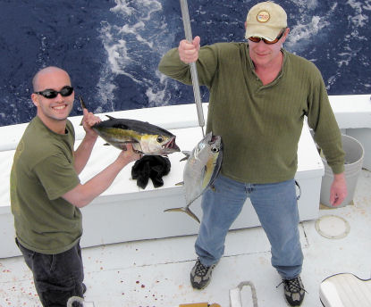 Black Fin Tuna caught deep sea fishing on Key West charter boat Southbound from Charter Boat Row