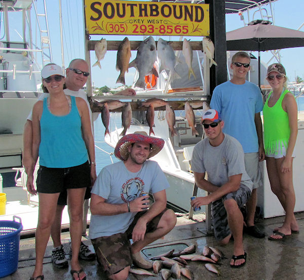 fish caught in Key West fishing on charter boat Southbound from Charter Boat Row