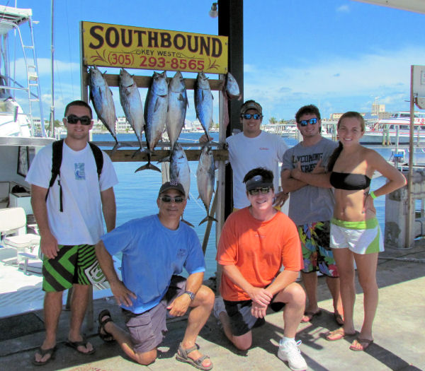 Bonitos  caught in Key West fishing on charter boat Soutbhbound from Charter Boat Row Key West