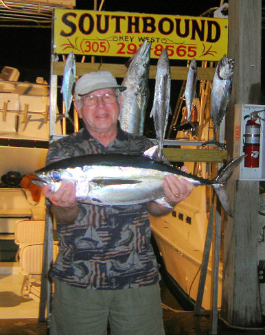 Black Fin Tuna caught fishing Key West, Florida on charter boat Southbound