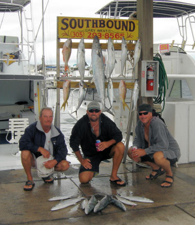 Fish caught with light tackle on charter boat Southbound in Key West, Florida