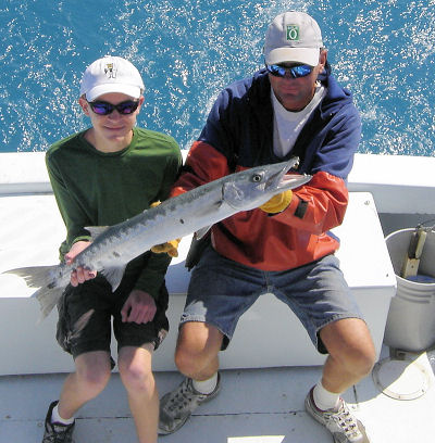 Barracuda caught on Key West deep sea fishing boat Southbound from Charter Boat Row Key West, Florida