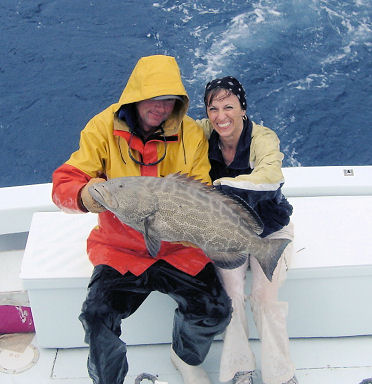 Big Grouper caught fishing Key West on charter boat Southbound from Charter Boat Row