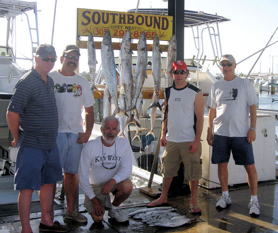 Kingfish, Mackerels and Bonitos caught in Key West fisihing on charter fishing boat Southbound from Charter Boat Row, Key Wes