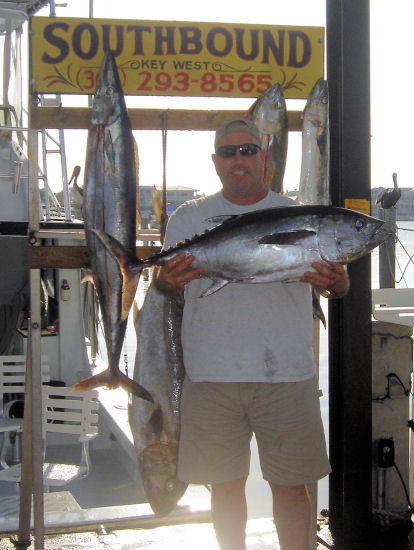 Black Fin Tuna  caught in Key West fishing on charter boat Southbound from Charter Boat Row Key West
