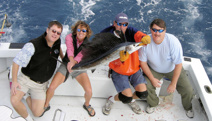 Sailfish Caught fishing aboard Charter Boat Southbound in Key West, Florida