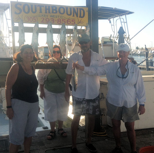  Kingfish  caught fishing Key West on charter boat Southbound from Charter Boat Row Key West