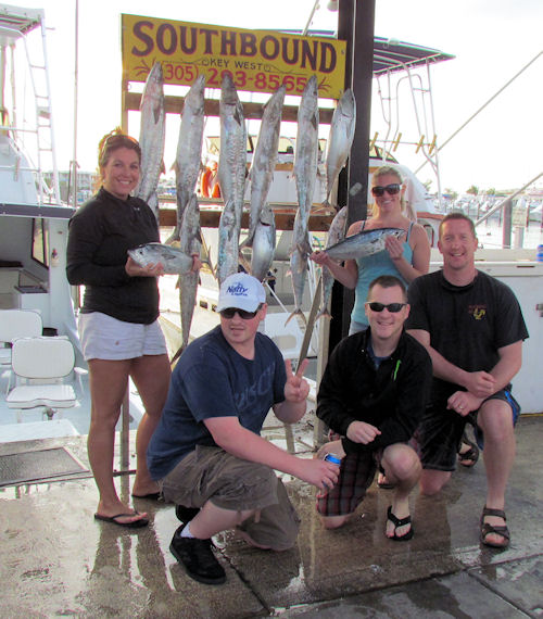King Mackerel and Bonitos caught fishing in Key West on Charter Boat Southbound from Charter Boat Row Key West