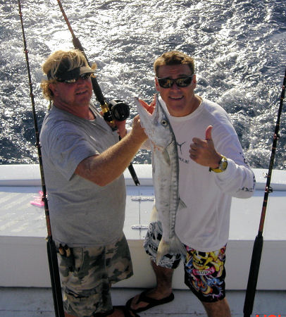 Barracuda caught deep sea fishing on Key West charter boat Southbound from Charter Boat Row Key West