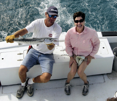 Barracuda caught fishing on the charter boat Southbound in Key West, Florida