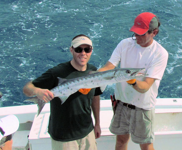 Barracuda caught in Key West fishing on charter boat Southbound from Charter Boat Row Key Wes