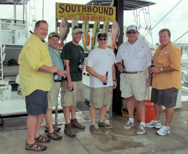 End of a good day and some fish caught in Key West fishing on charter boat Southbound from Charter Boat Row Key Wes