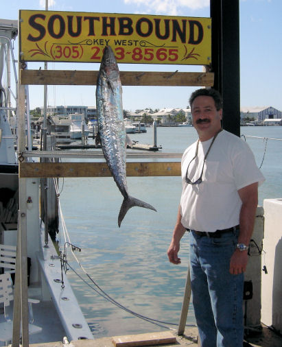 Kingfish caught in Key West fishing on charter boat Southbound from Charter Boat Row Key West