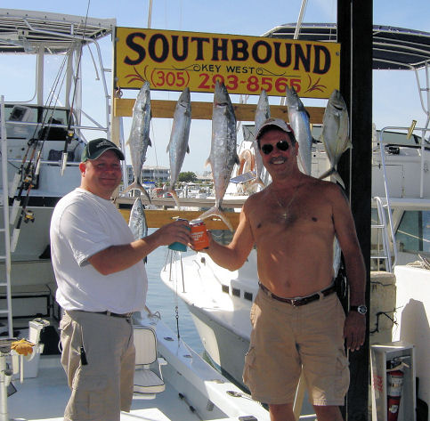 Some of the fish caught fishing Key West on Key West charter fishing boat Southbound from Charter Boat Row Key Wes